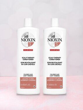33.8 Fl Oz Set of 2 NIOXIN Scalp Therapy Conditioner System 3 Color Safe Hair